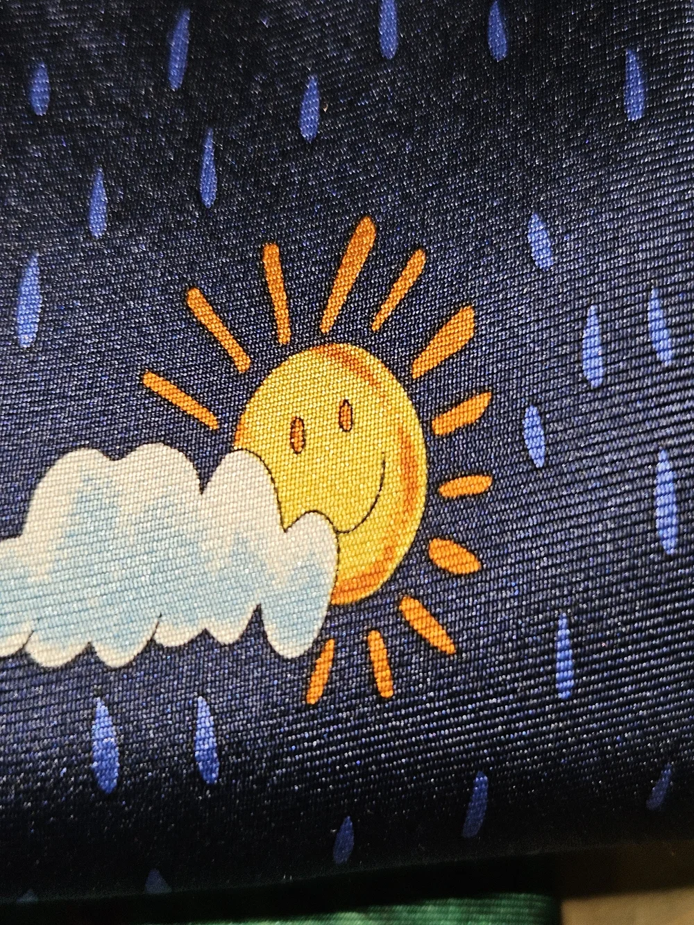 Noah's Ark Kids Tie - Navy Blue Cartoon Animal Design